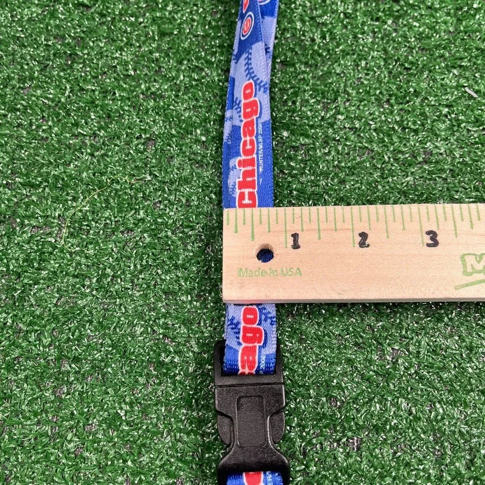 Lot of 2 Chicago Cubs Lanyards: Embroidered‎ Collectors Patch & Logo